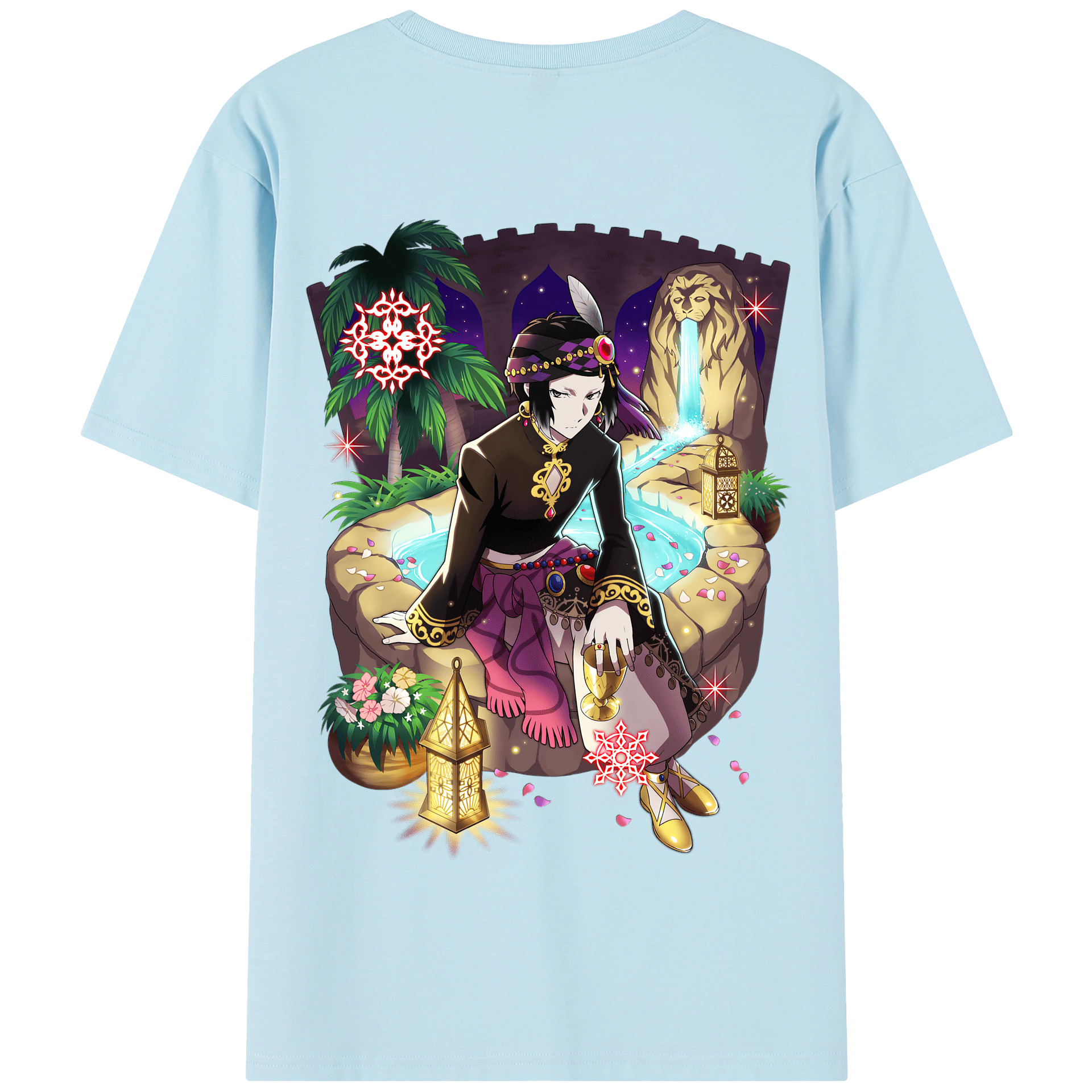 （画像用） 文豪ストレイドッグス Bungo Stray Dogs 綿100％半袖Tシャツ（背面プリント）